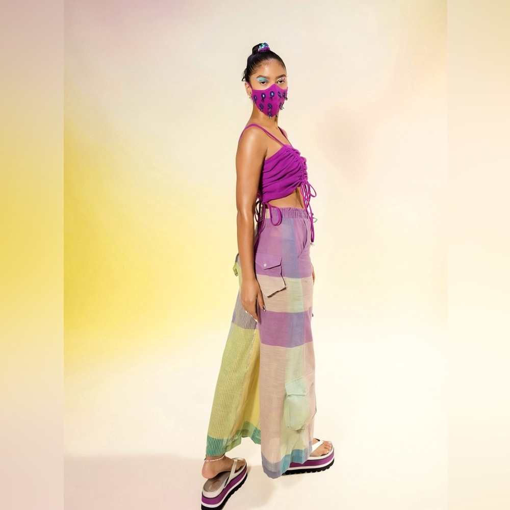 Abacaxi NYC Wide Leg Cargo Pant